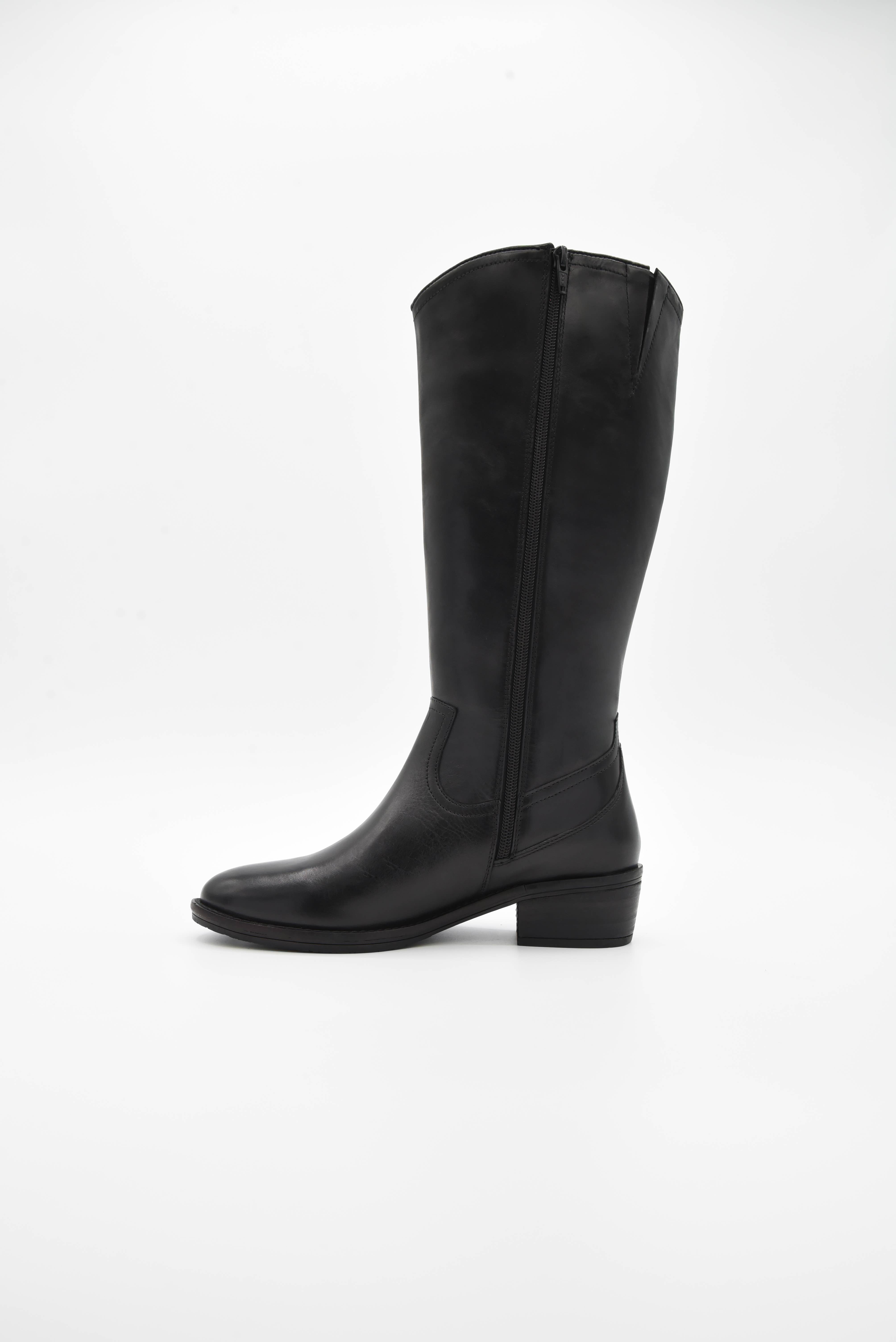 ROSA AMADA - Wholesale Boots - Women's - High Leather Boot With Low Block Heel7