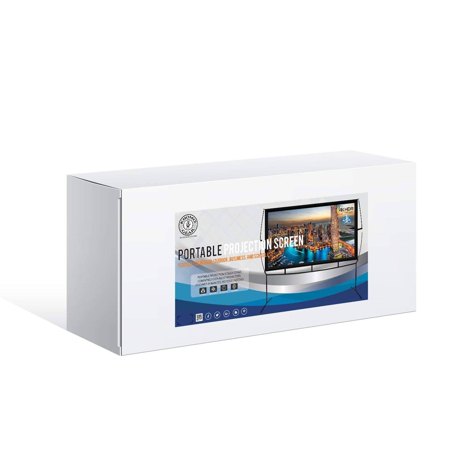 KHOMO GEAR - Wholesale Outdoor Ornament/Decor - Portable Screen Projector Easy Assembly7