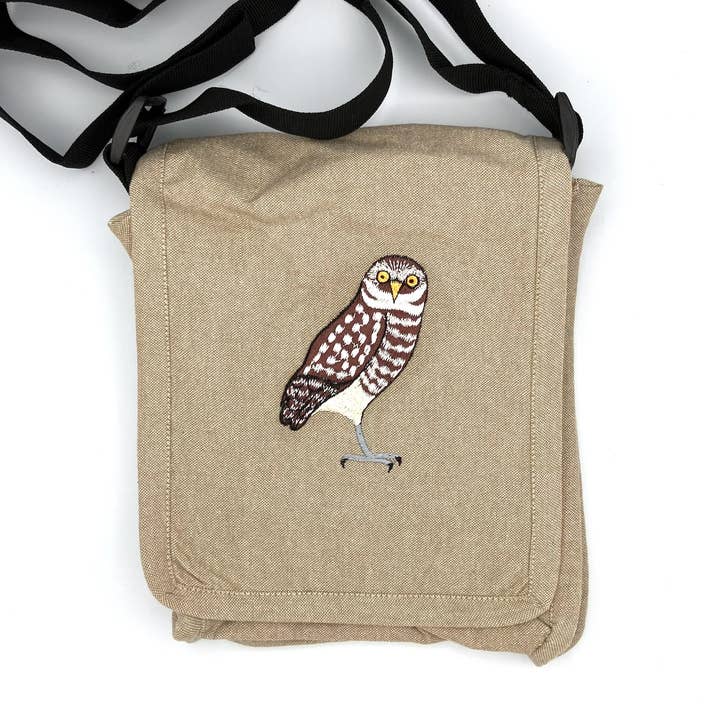 Burrowing Owl Field Bag for wholesale by Women of the Cloud Forest