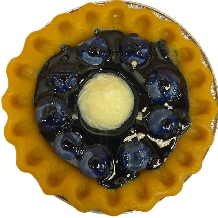 Wicks and Gifts - Wholesale Novelty Candle - Blueberry Cobbler Pie Candle-Dessert