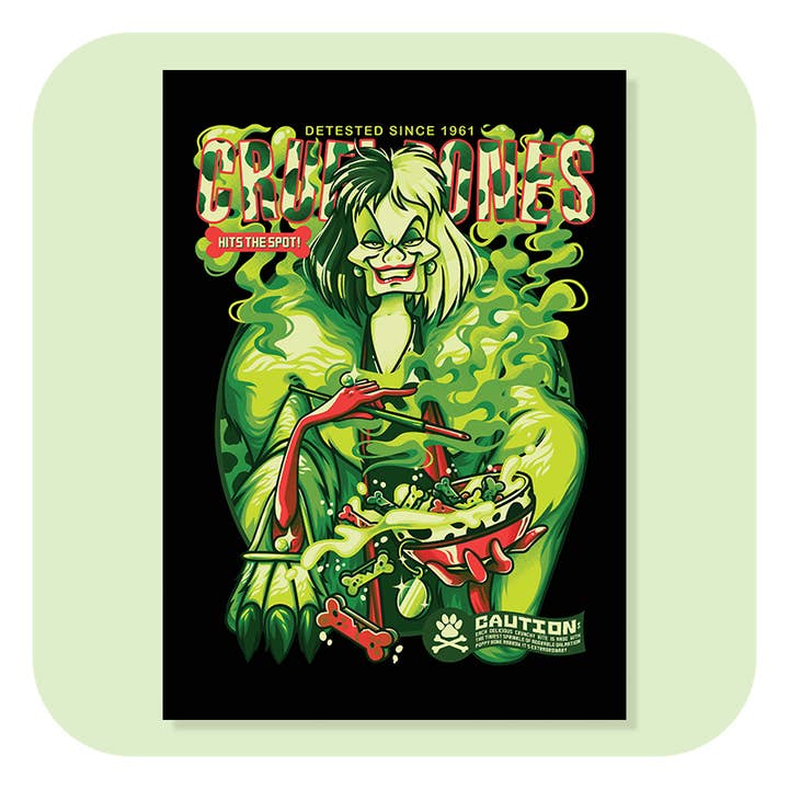 Stampa Cruel Bones A4 per la vendita all'ingrosso da parte di Gilles Bone Illustrations