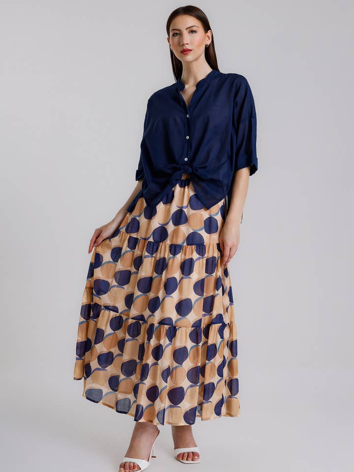 Amanda Cotton Voile Blouse (BQ184) for wholesale by TINA Stephens Italy/Tees By Tina