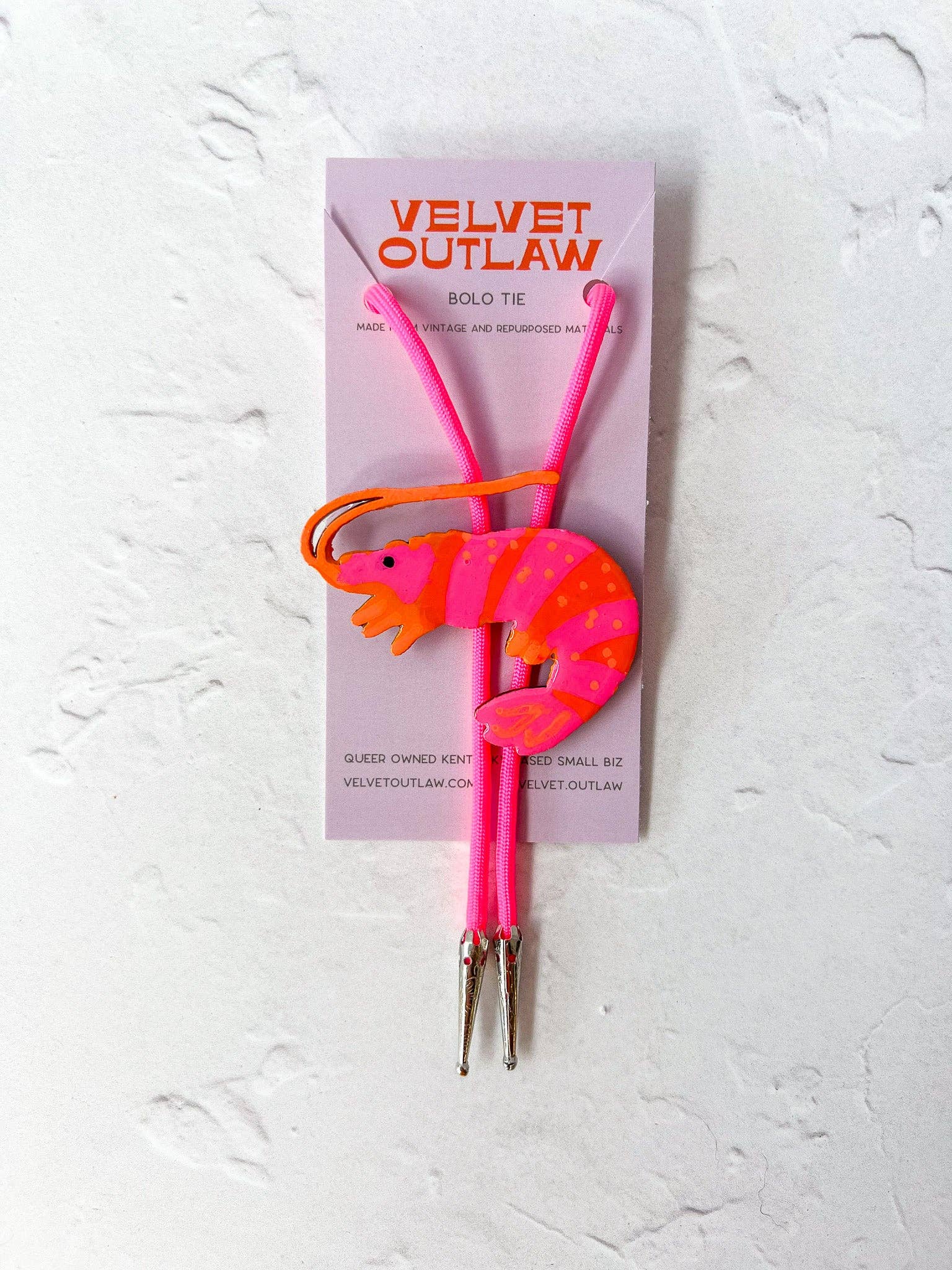 Velvet Outlaw - Wholesale Y-Neck/Lariat Necklace - Shrimp Bolo Tie - Unique Handmade Western Neckwear2