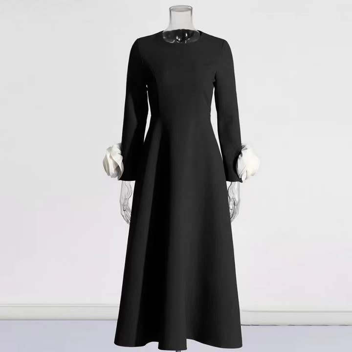 Red SY037 Elegant Floral Midi Skirt for wholesale on Faire3