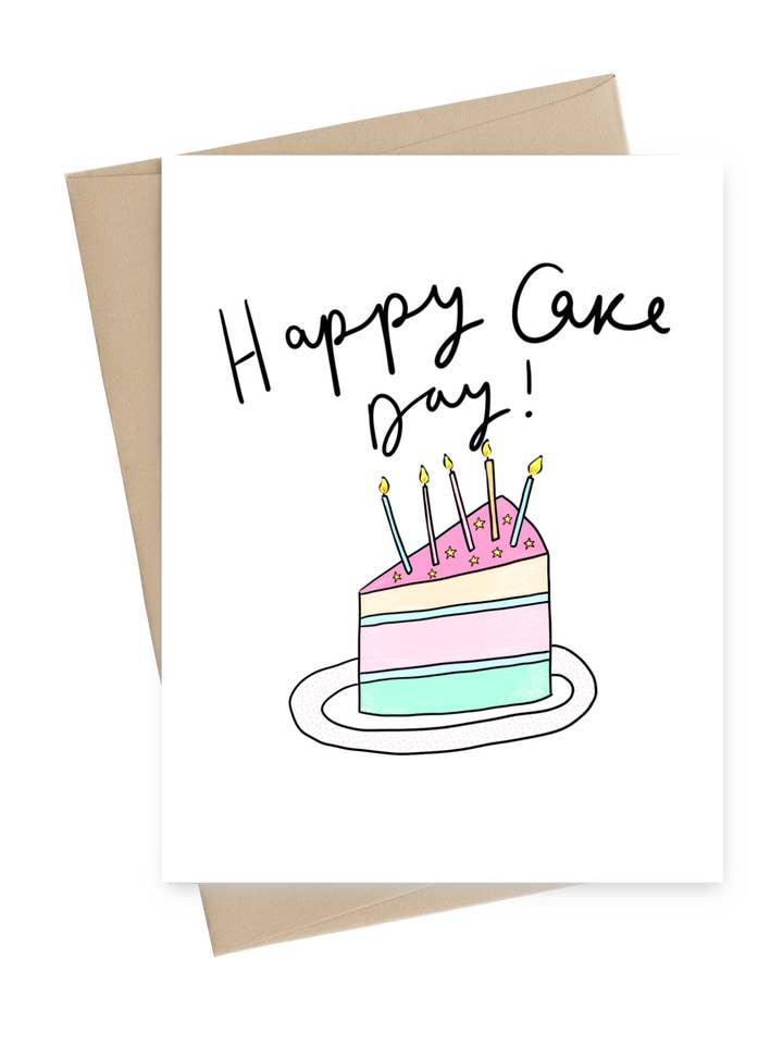 Happy Cake Day // Birthday Card for wholesale by Little May Papery