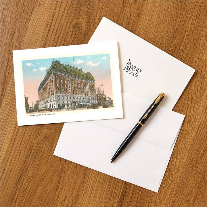 Found Image Press - Wholesale Stationery/Notecard Set - Greeting Card NY-243 Hotel Astor, New York City1