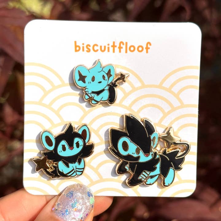 Elektriske løver pin-sæt for engroshandel hos Biscuitfloof Studios