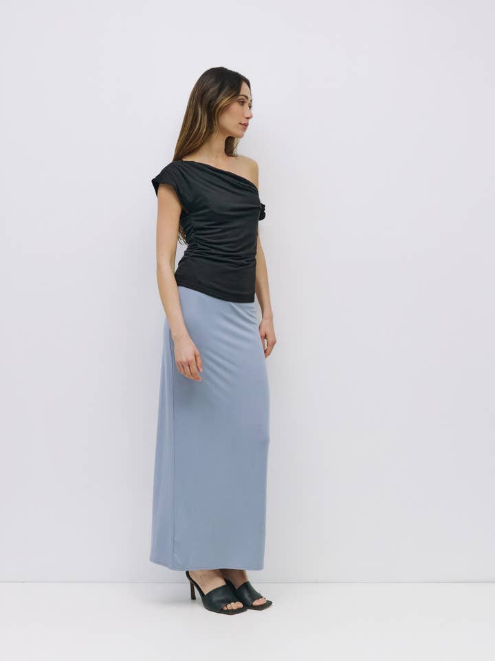 All Row - Wholesale Knit Top - Women's - The Itria Top | Twist Shoulder Knit Top