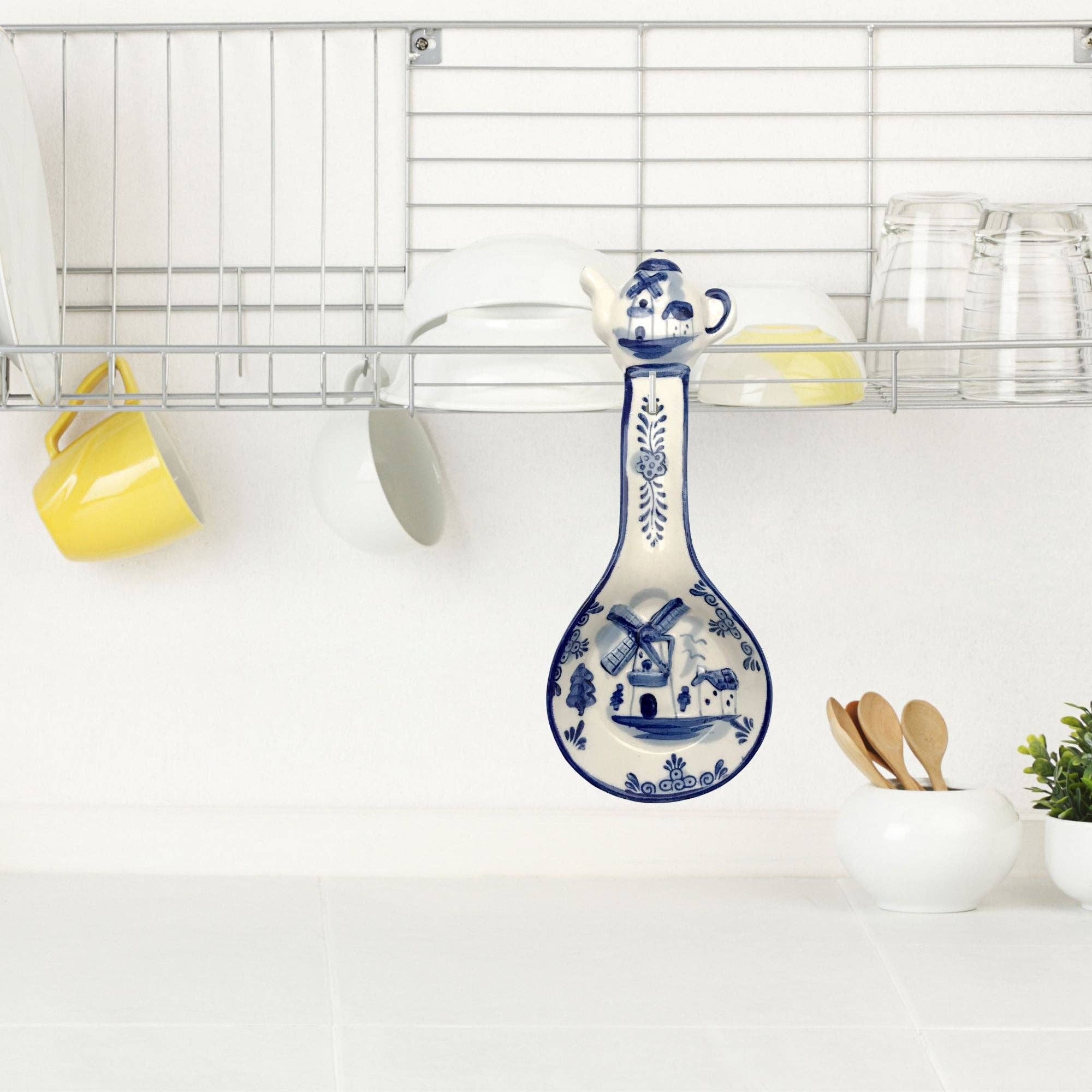 European Heritage Gifts - Wholesale Spoon Rest - Porcelain Spoon Rests Delft Blue Teapot1