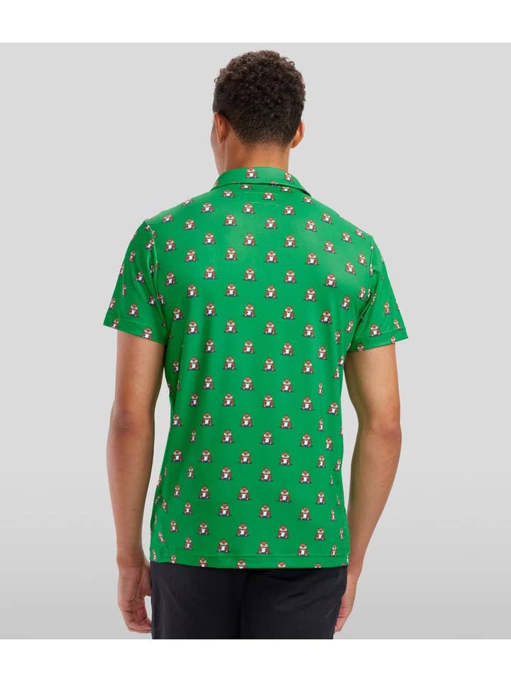 Tipsy Elves - Vendita all'ingrosso Polo - Uomo - Maglietta Polo Golpher Golf Gopher - Abbigliamento da Golf Divertente per Uomo3