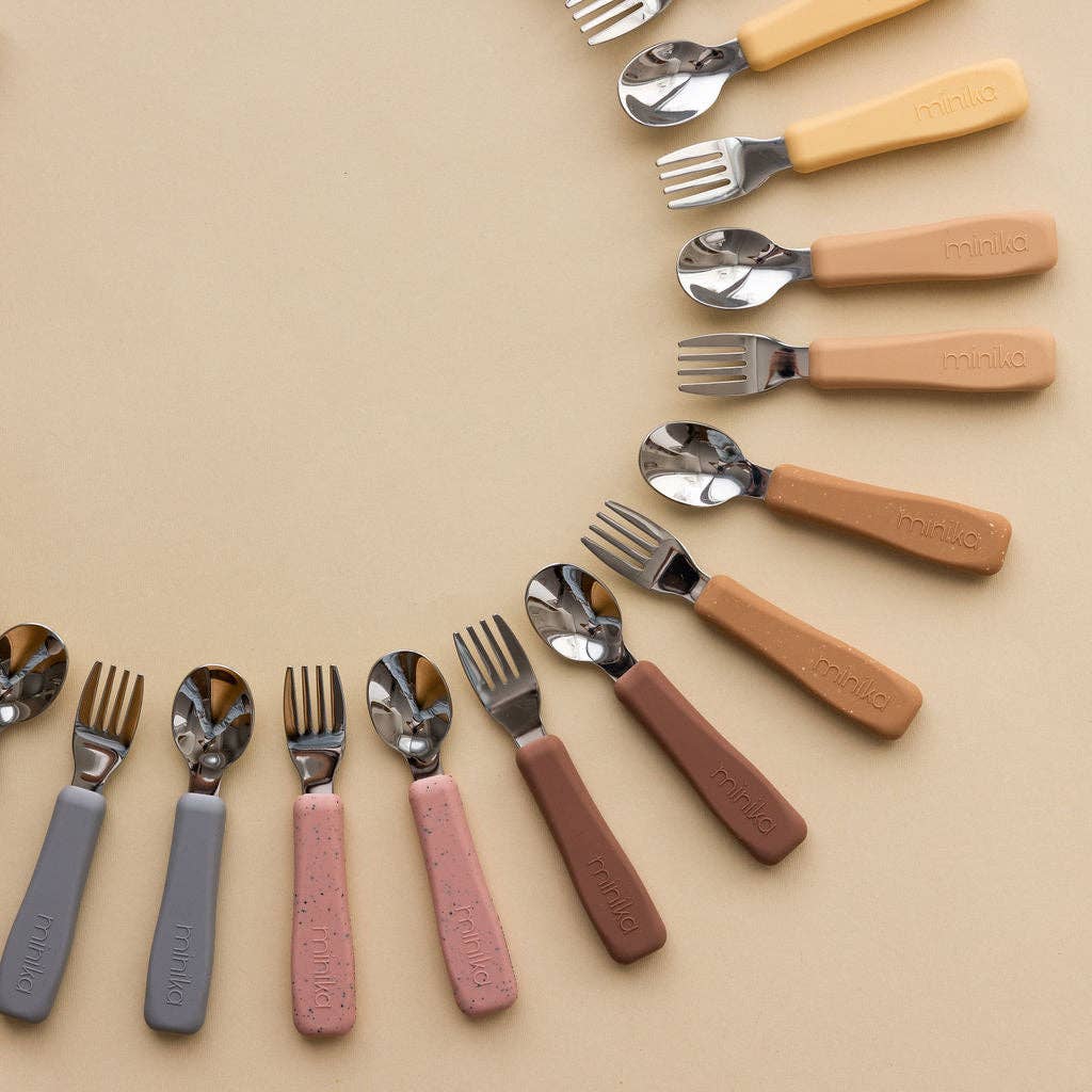 Minika - Wholesale Flatware Set - Kids & Baby - Fork and spoon set - Sorbet1