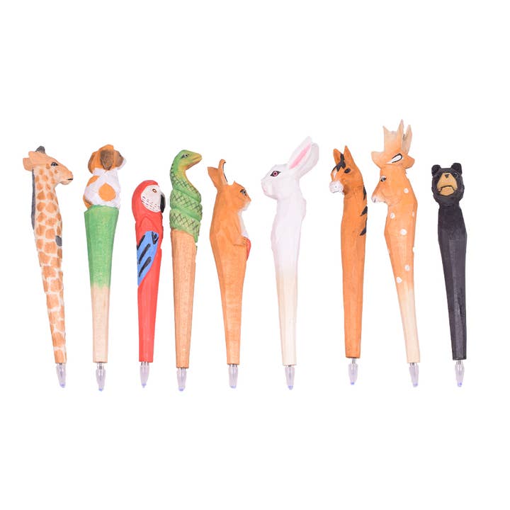 giftland - Wholesale Pencil - Wooden Animals Design Pen
