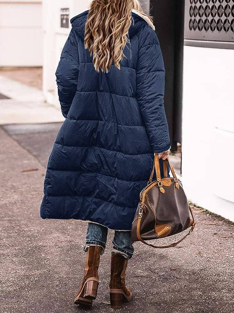 Flarix - Wholesale Jacket - Women's - Cozy Sherpa-Lined Long Puffer Coat23