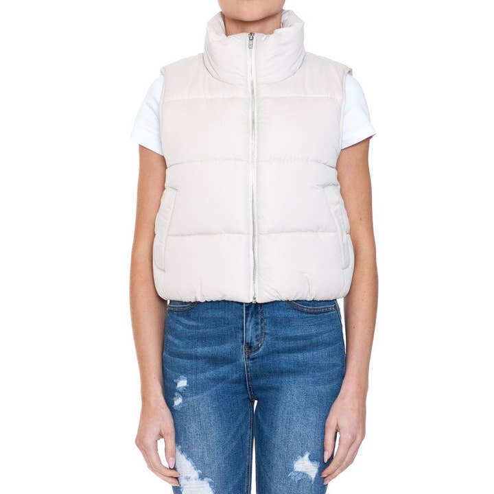 PUFFERVÄST MED DRAGKEDJA för wholesale av Paperdoll