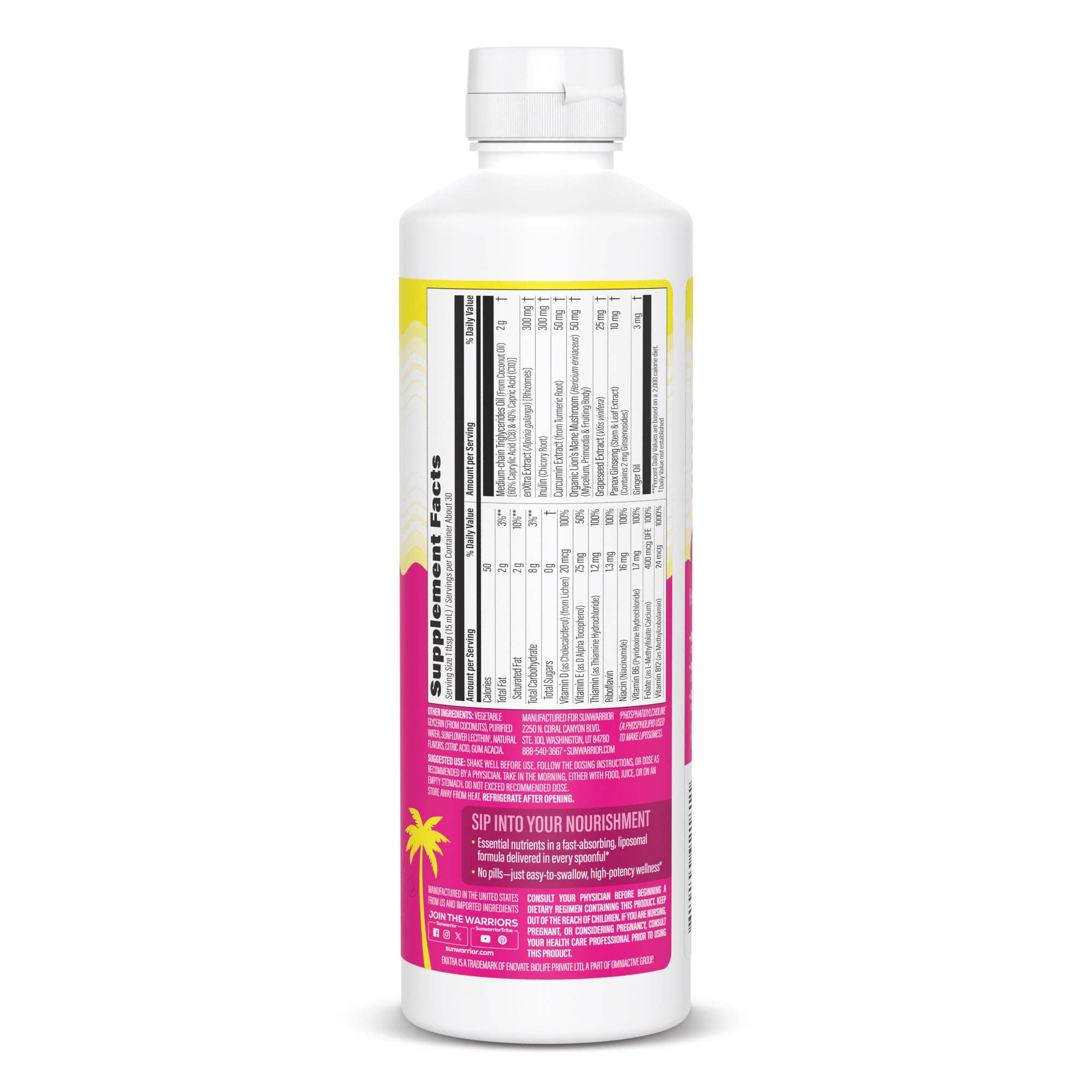 Sunwarrior - Wholesale Oral Supplement/Vitamin - Liquid Liposomal Multivitamin AM For Her - Peach Mango 5