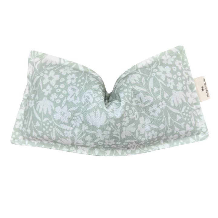 Eye Pillow - Cottage Florals in Light Sage for wholesale by The Modern Pause