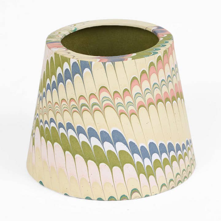 MARBLED LAMPSHADE COVER - MOSS MOUNTAIN for wholesale by Craft Boat