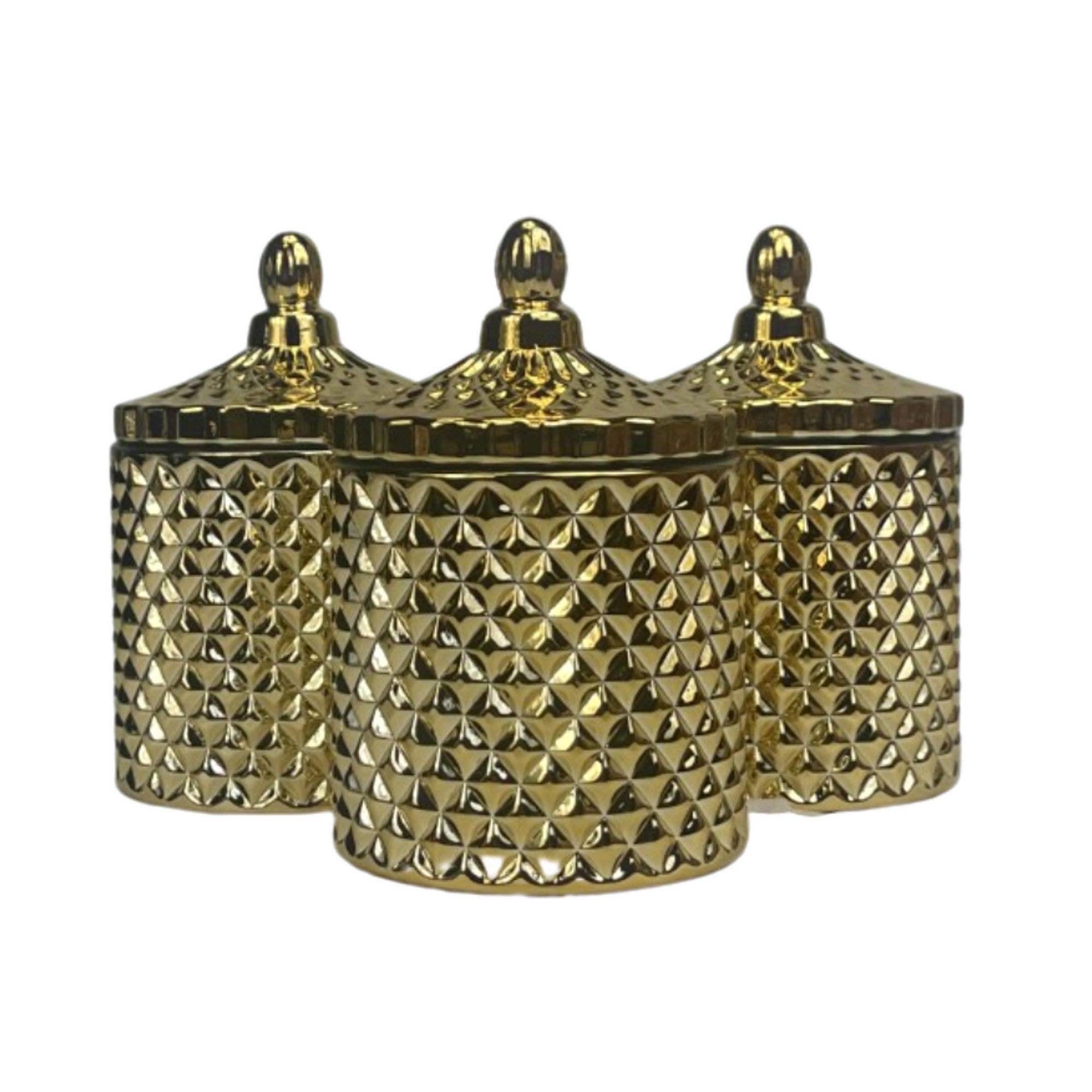 General Wax - Candle Making Supplies – Suporte de vela por atacado – 10 oz Ouro Metálico França - Vela de Vidro4