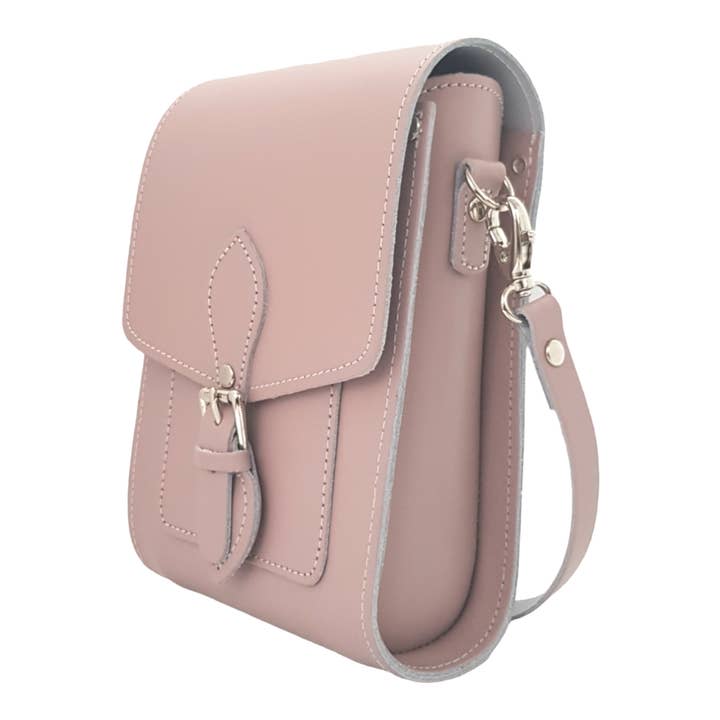 Handmade Leather Festival Phone Bag - Rose Quartz for wholesale by Zatchels