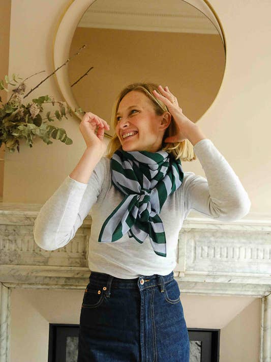 Grand Foulard Stripes pour la vente par Holi and Love