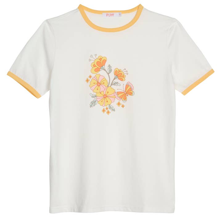 Wildflower Ringer Tee Tee för wholesale av PLAYetc