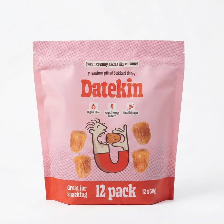 Datekin Sukkari Dates Family Bag (10 x 12 x 30g Packs) for wholesale by Lama Trading Company LTD