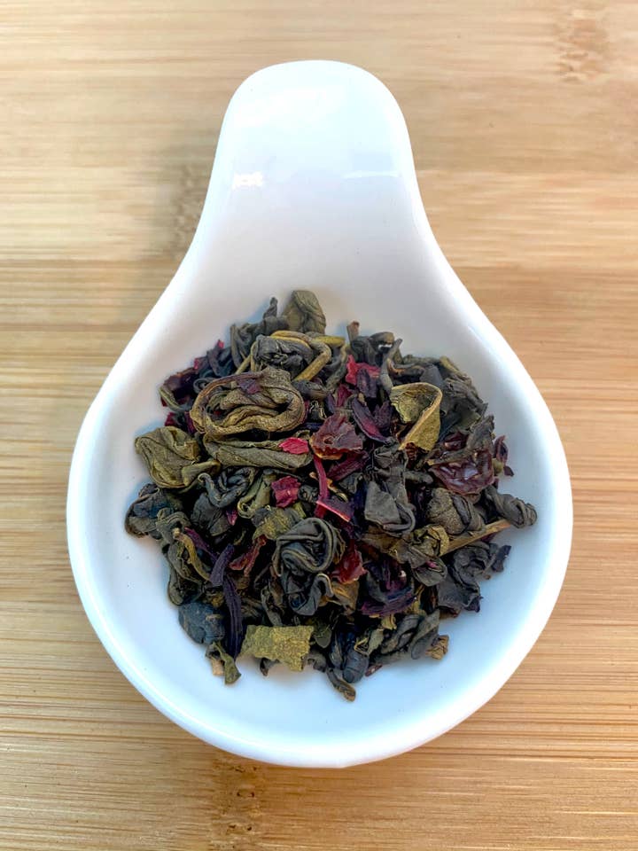 Pomegranate Hibiscus Luxury Loose Tea for wholesale by Rocky Mountain SereniTEA