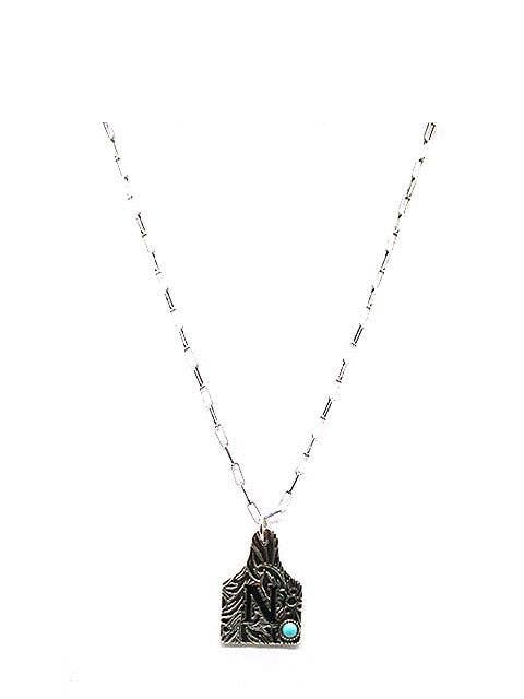 Snowing West - Wholesale Pendant/Charm Necklace - Western Initial Cattle Tag Necklace11