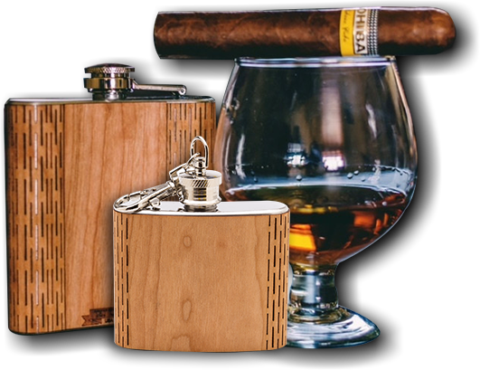 WUDN Handcrafted - Wholesale Flask - Wedding Party Hip Flasks 6 oz.7