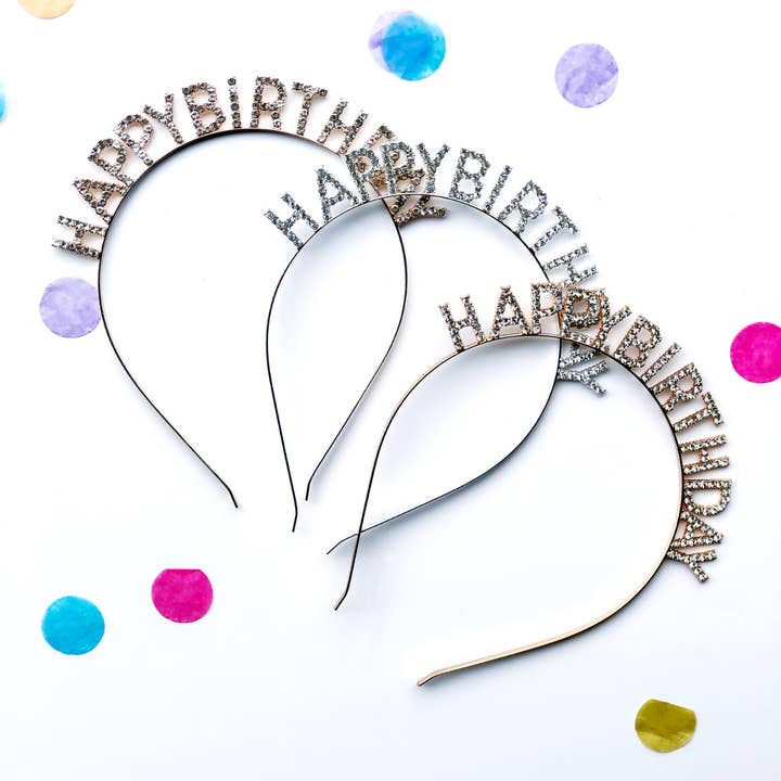 Happy Birthday Headband for wholesale by Memory Moments