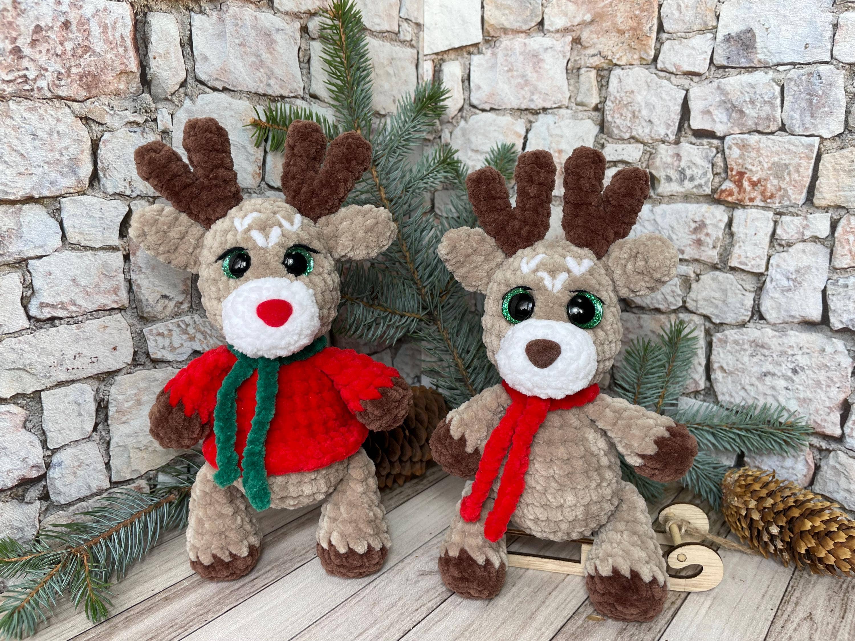 TOMOPOD LLC - Wholesale Stuffed/Plush Toy - Kids & Baby - Crochet Baby Christmas Reindeer, Amigurumi Xmas, Stuffed Toy6