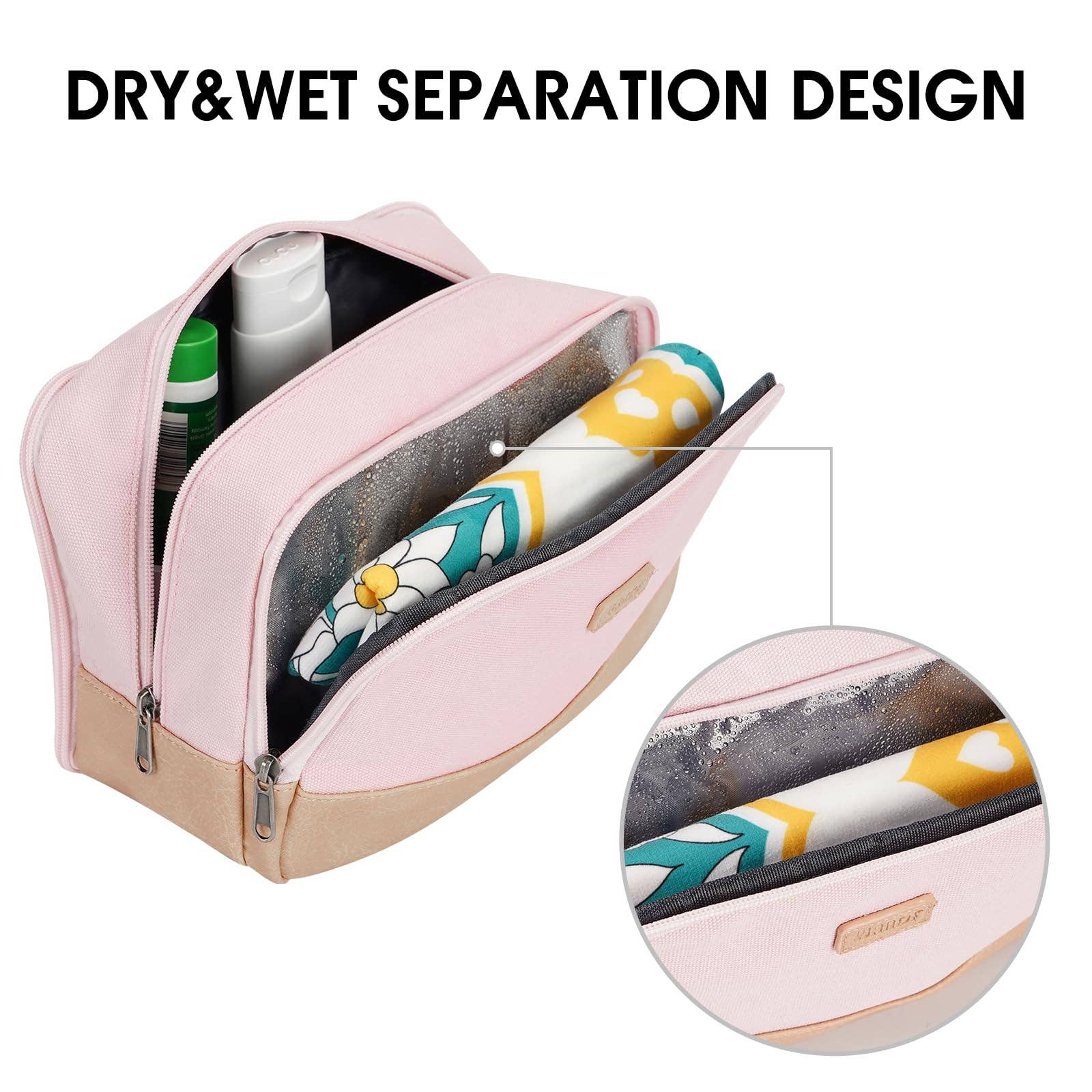 wandf - Wholesale Toiletry Bag - Men's - Canvas Travel Toiletry Shaving Bag Hanging Dopp Kit Unisex20