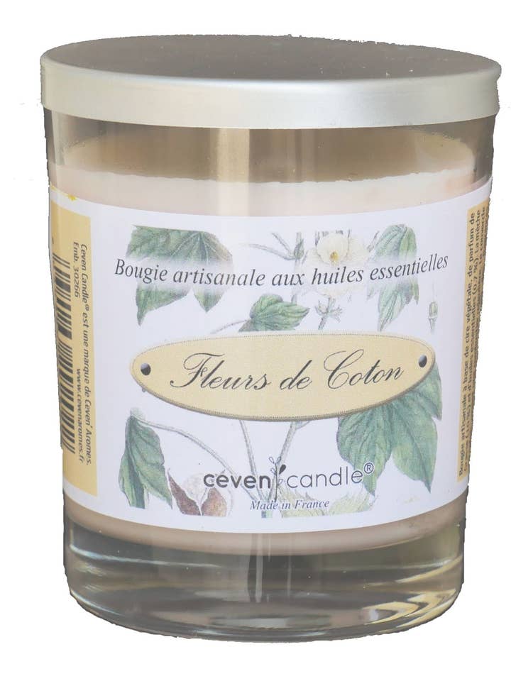 Candela artigianale al profumo di Grasse 160g per la vendita all'ingrosso da parte di Céven'Arômes