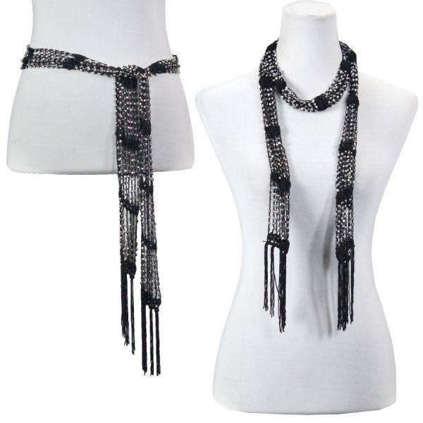 The Magic Scarf Company - Wholesale Scarf - Women's - 1755 - Shanghai Beaded Scarves/Sash48