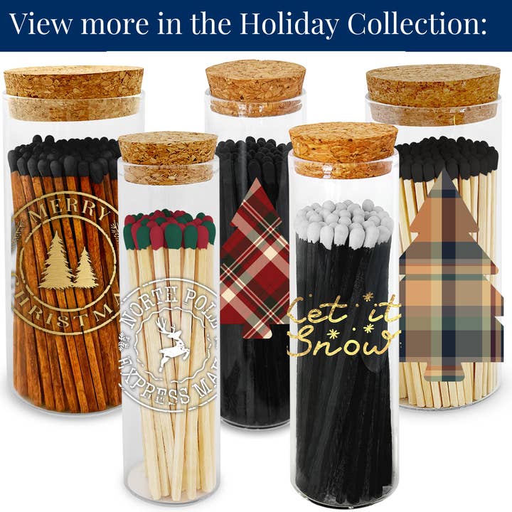 Thankful Greetings - Wholesale Matches - 2” Matches BoHo Cottage - Reindeer on Glass Mini Cloche