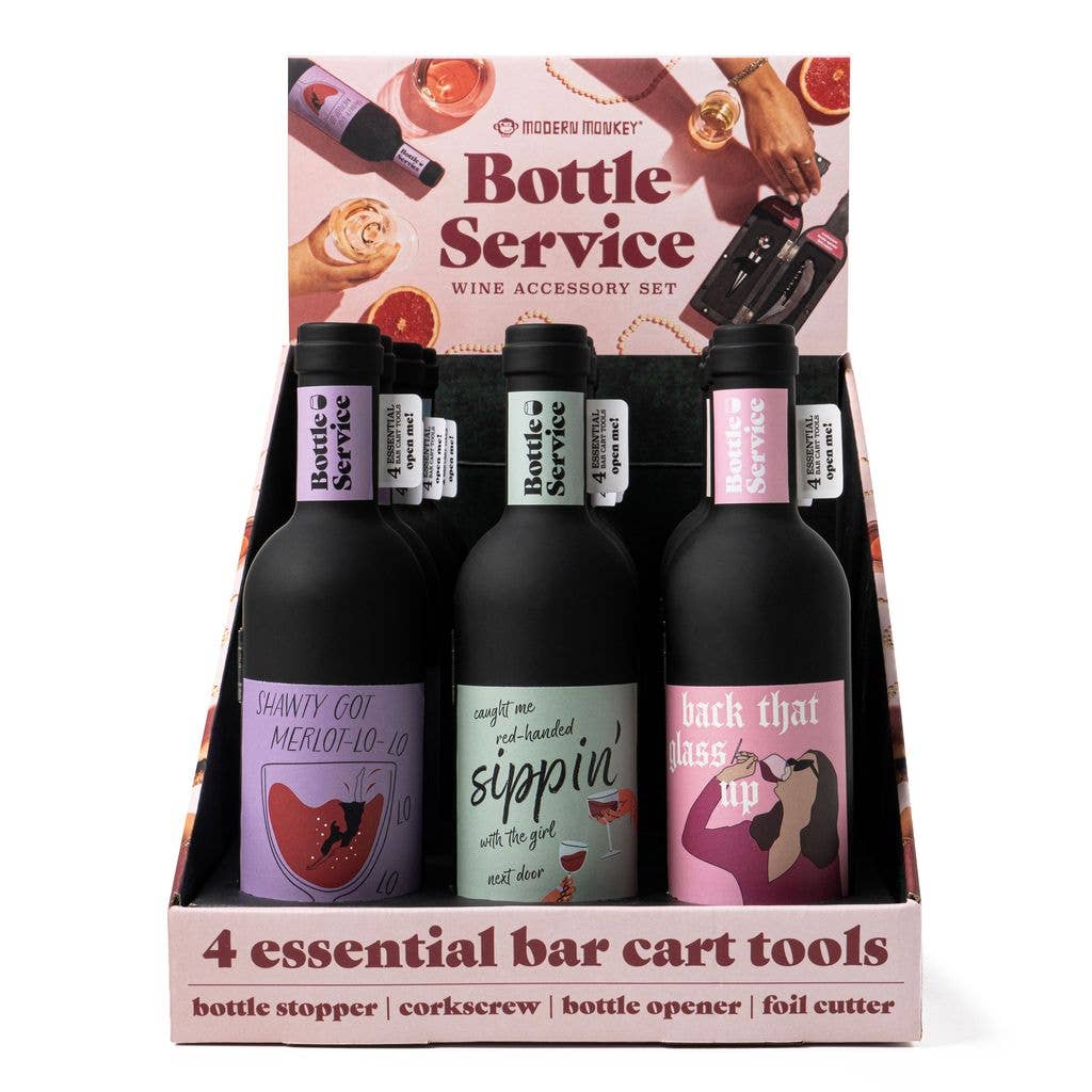 DM Merchandising - Wholesale Wine Tool Set - Modern Monkey® Bottle Service Wine Accessory Set1