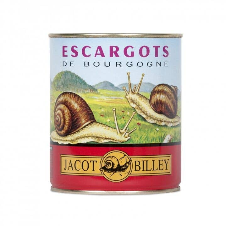 Jacot Billey - Vendita all'ingrosso Pesce in scatola - Le nostre lumache medie di Borgogna (scatola media da 72)