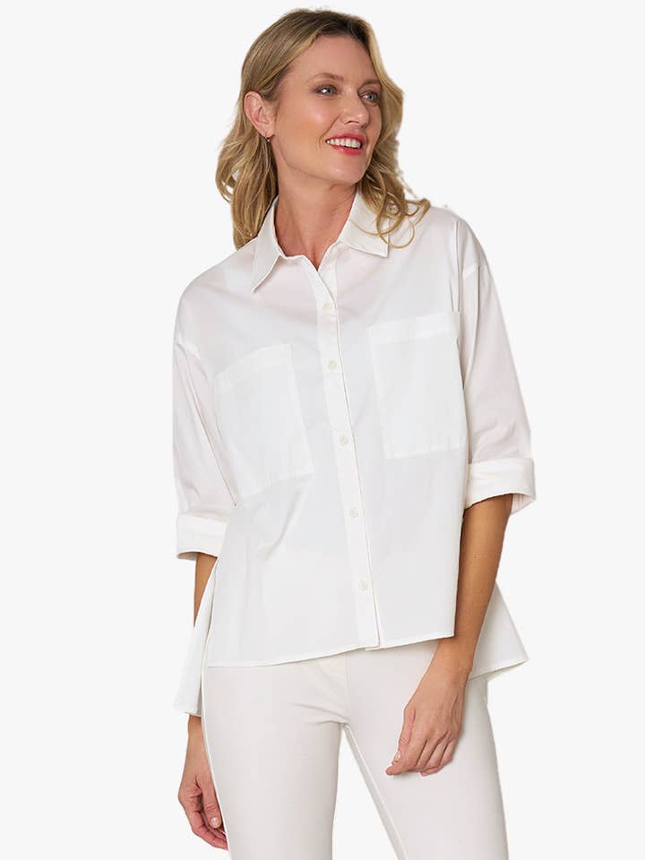 Women's Oversized Button-Down Top Wear Anywhere Shirt for wholesale by Stella Carakasi