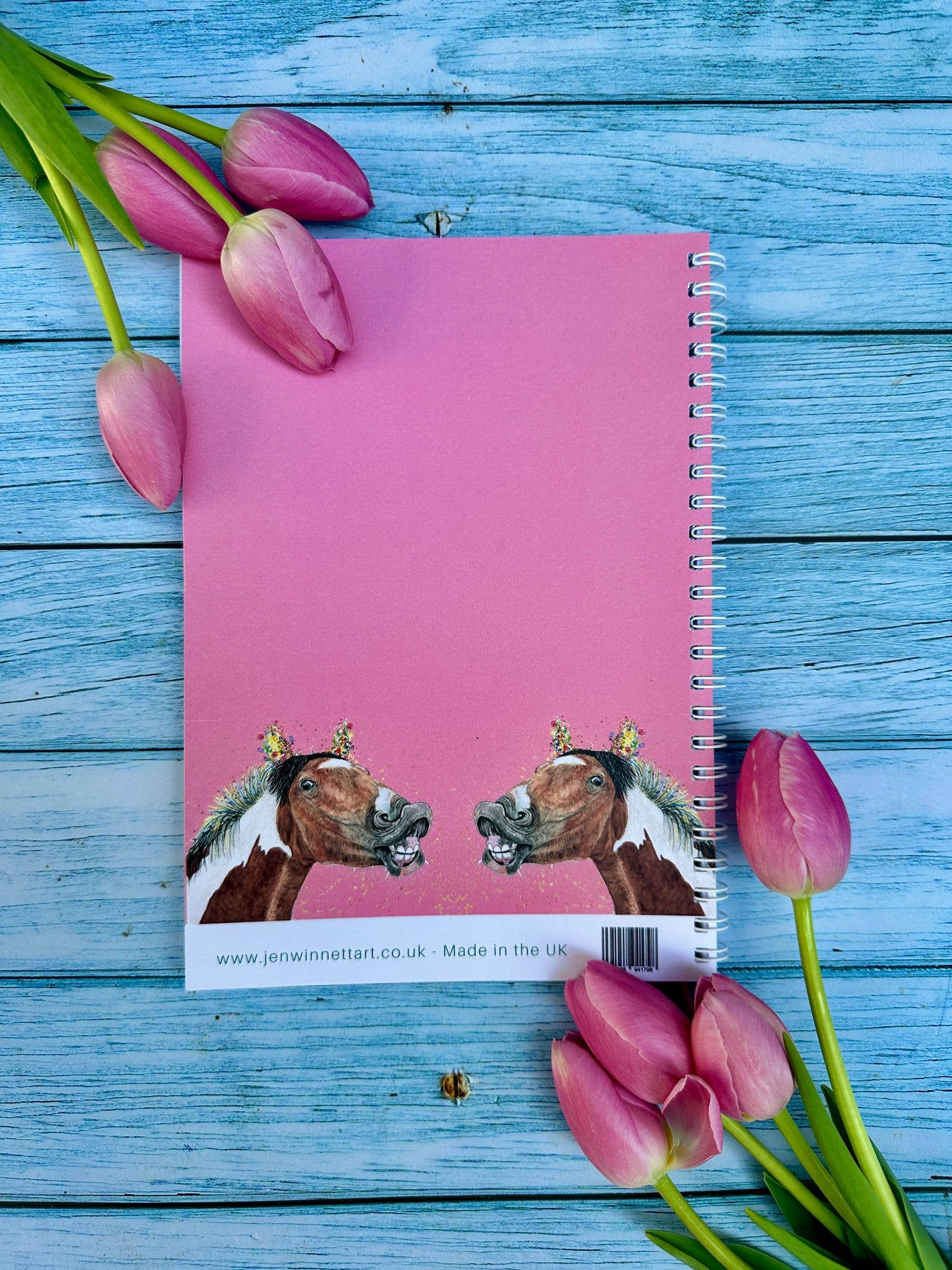 Jen Winnett Eco Artist - Wholesale Notebook - Horse Funny Lined Eco Friendly A5 Notebook UK Made Notepad  4