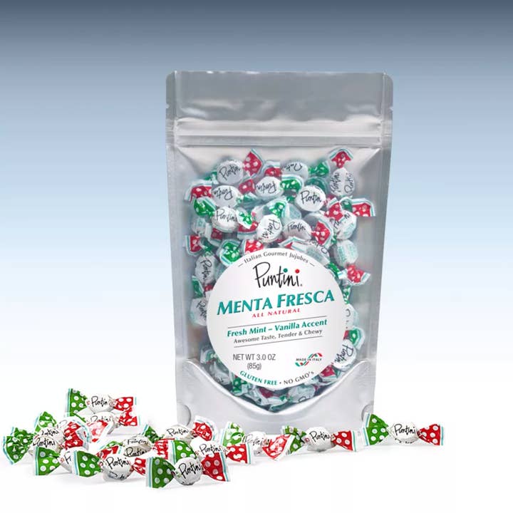 PUNTINI Menta Fresca, 3 oz. - Jujubes gastronomiques italiens pour la vente par CHIPURNOI Confectionery