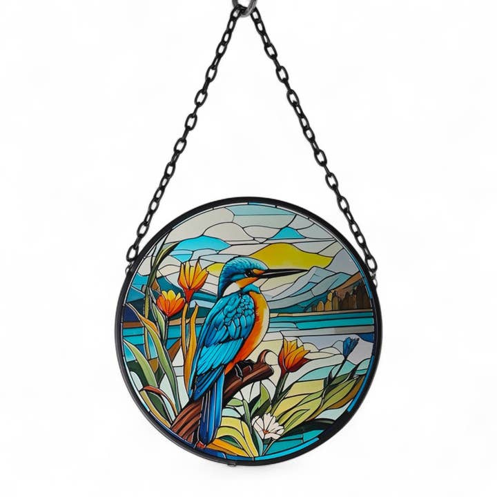 Mt Meru Wholesale - Wholesale Suncatcher - Kingfisher Suncatcher 25cm