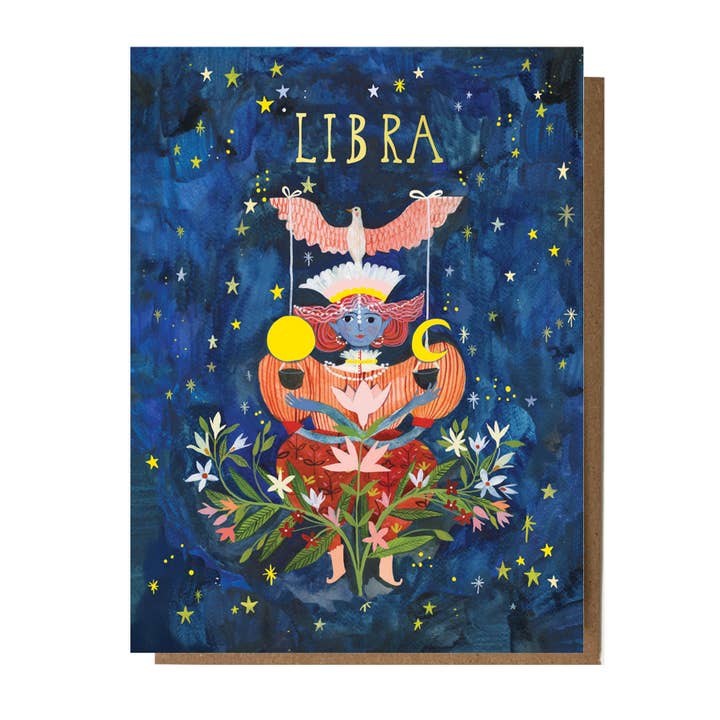 Libra: Astrology Birthday Card for wholesale by The Esme Shop