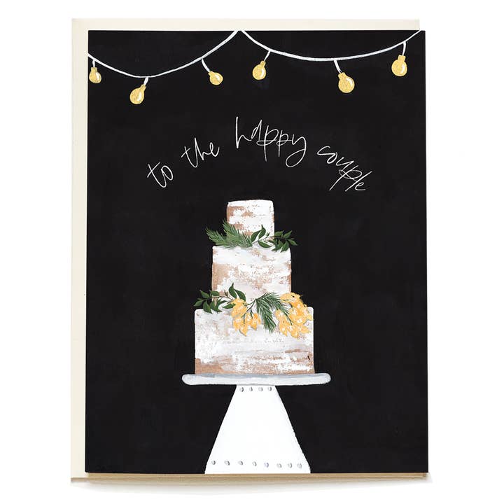 Decorative Cake Wedding Greeting Card for wholesale by Pen + Pillar