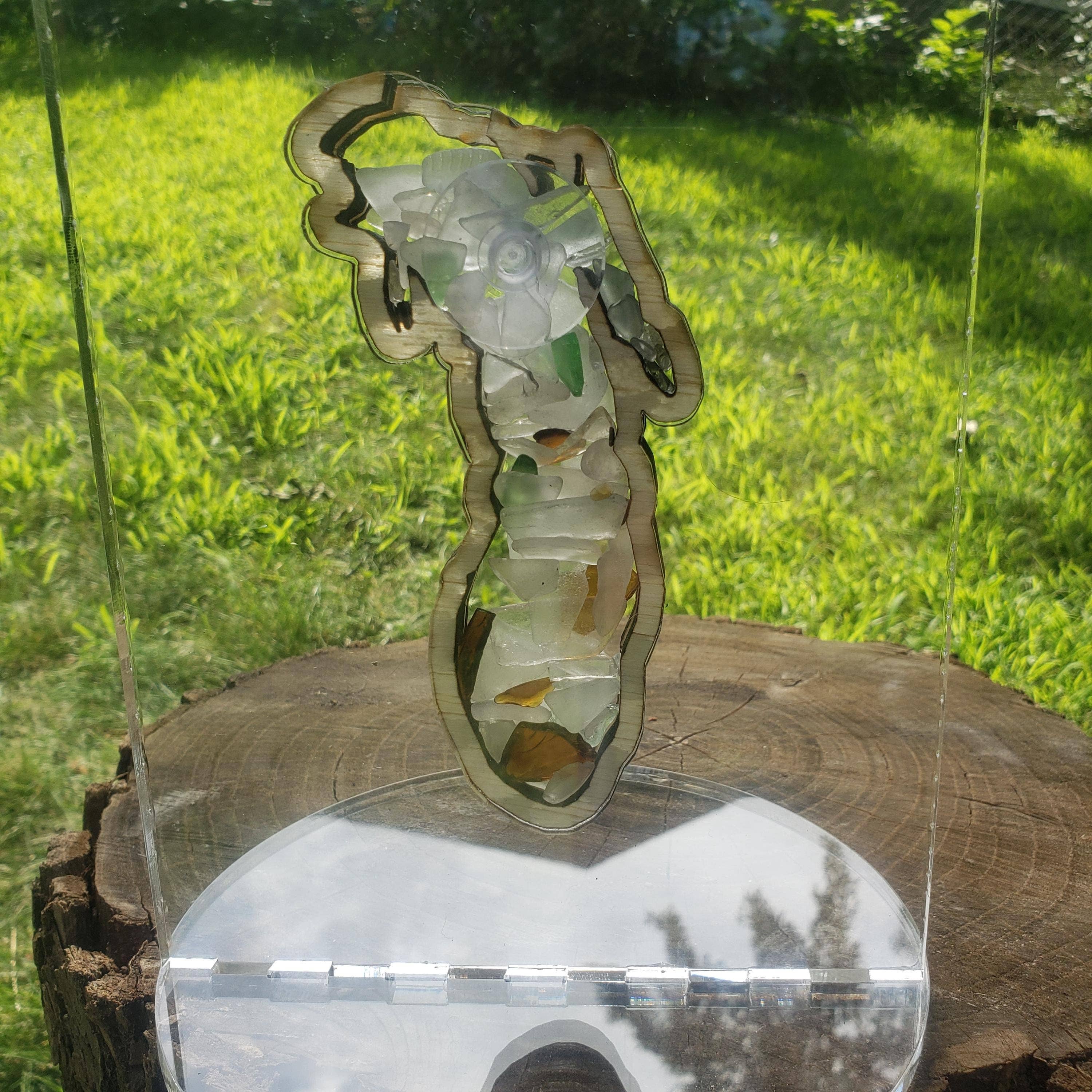 Sea Glass Displays – Engroshandel Pyntekasse – Shadowbox-display med søglas fra Lake Michigan i 4 varianter7