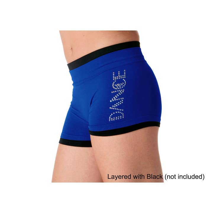 KurveShop - Wholesale Athletic Shorts - Women's - "DANCE" Rhinestone Boyshorts3