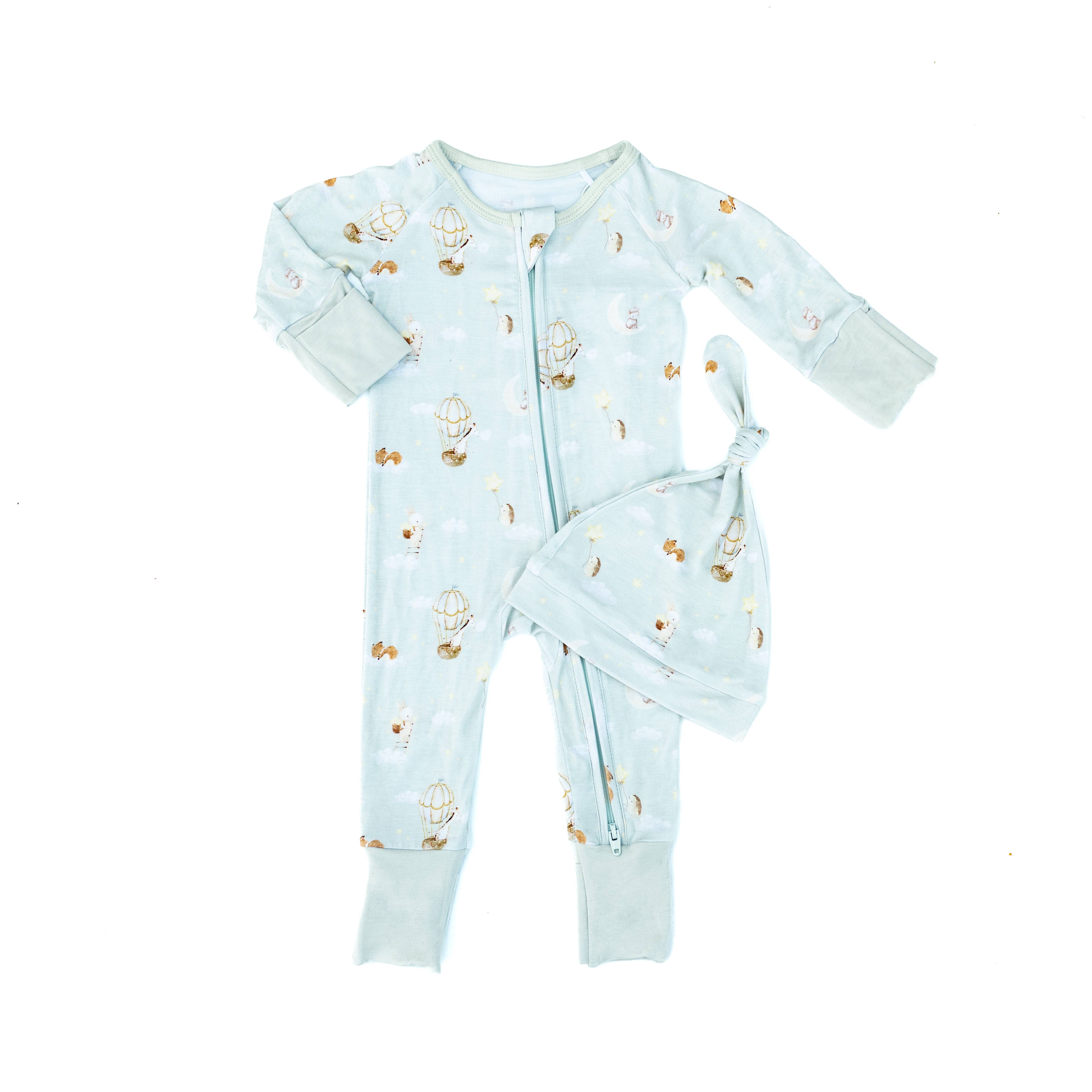 Baby Blues And Pink LLC - Wholesale Sleepsuit - Baby - Lullaby - Bamboo Zipper Pajama2