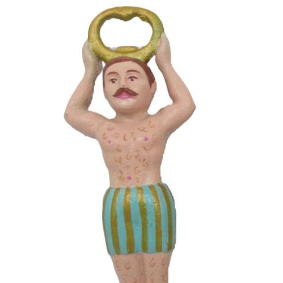 Cast Iron Retro Swimmer Bottle Opener for wholesale by McGowan & Rutherford Ltd