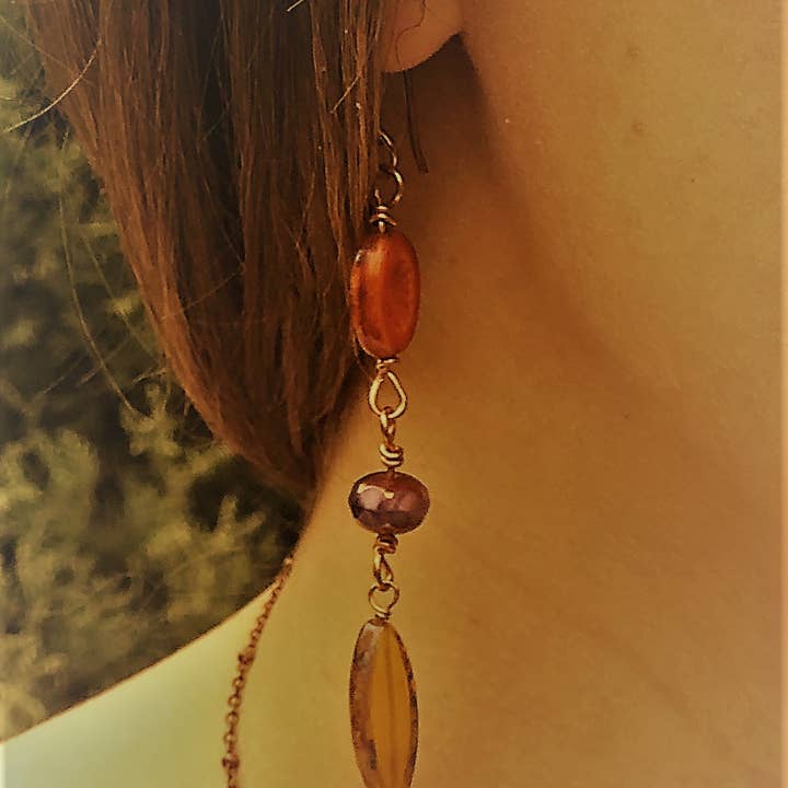 Czech Glass Earrings for wholesale by Penelope Plum Designs