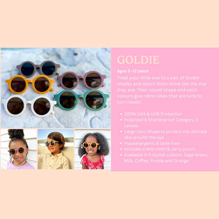 Speckles for Kids - Wholesale Sunglasses – kids - Kids Sunglasses - GOLDIE - Milk2