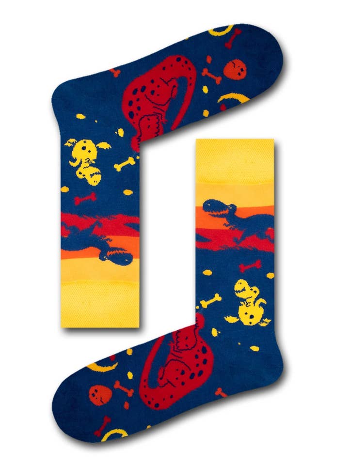 Dinosaur Socks / Art Socks / Unisex Socks for wholesale by Socksbros LTD